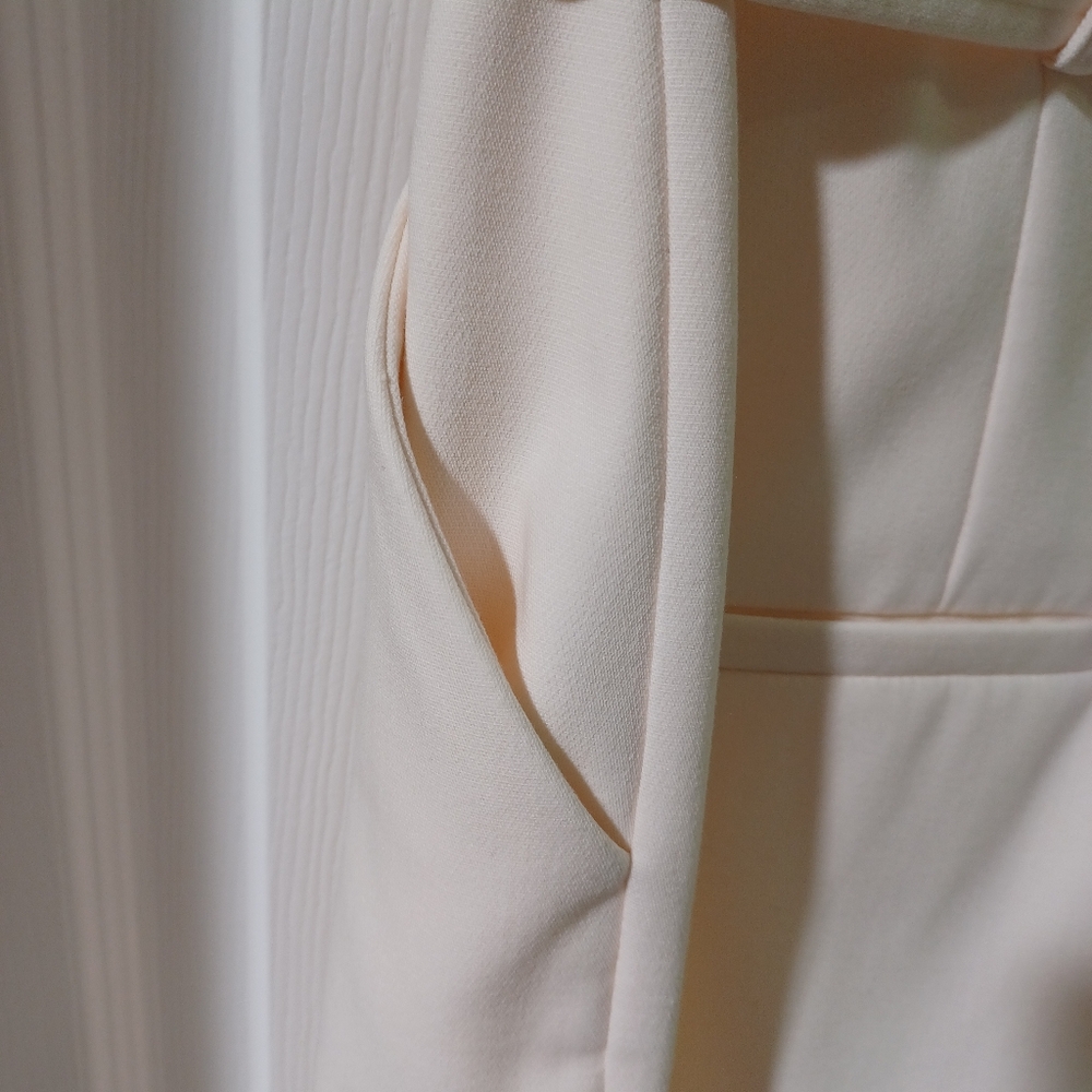 Veronica Beard Ecru Tie-Waist Trousers - Picture 5 of 6